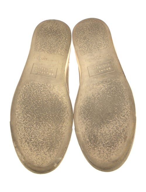 Brunello Cucinelli Suede Lasercut Accents Sneakers