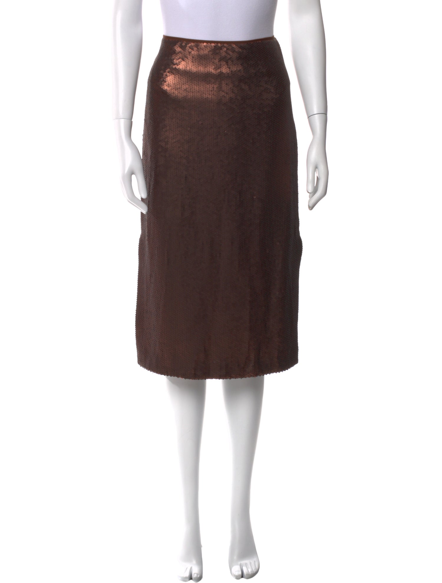 Brunello Cucinelli Virgin Wool Knee-Length Skirt