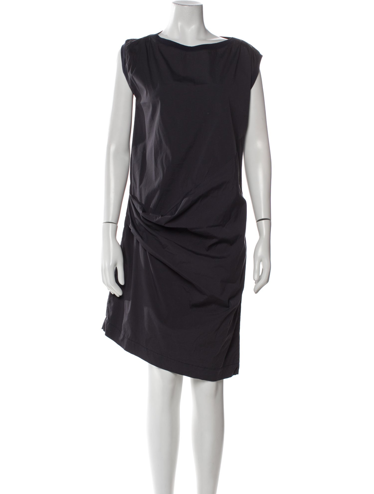 Brunello Cucinelli Bateau Neckline Knee-Length Dress