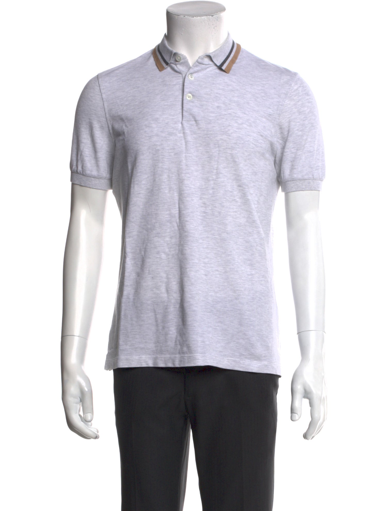 Brunello Cucinelli Collar Short Sleeve Polo Shirt