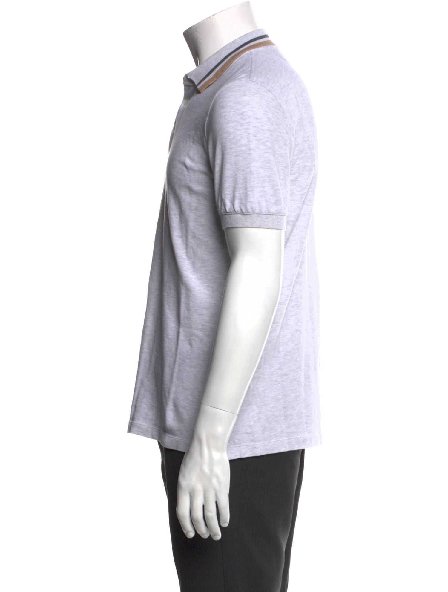 Brunello Cucinelli Collar Short Sleeve Polo Shirt