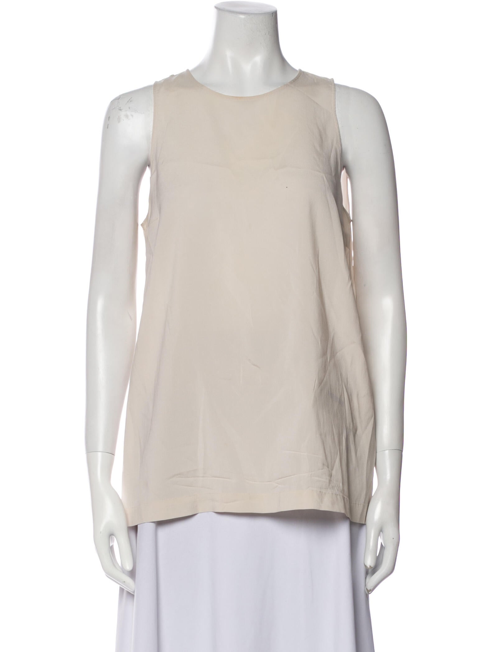 Brunello Cucinelli Silk Crew Neck Top