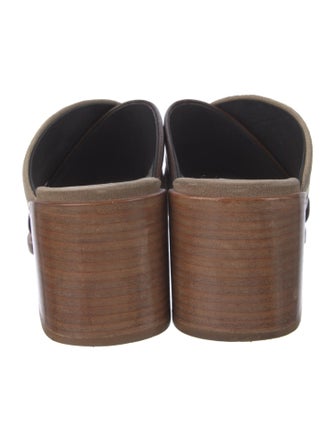 Brunello Cucinelli Monili Leather Slides