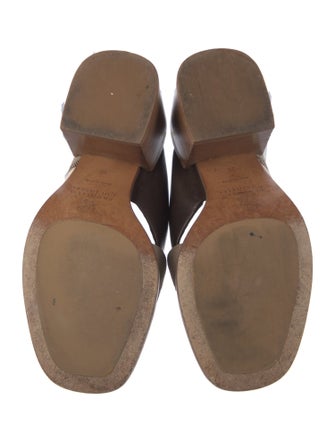 Brunello Cucinelli Monili Leather Slides