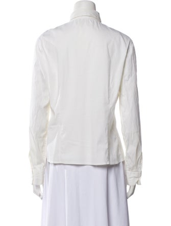 Brunello Cucinelli Long Sleeve Button-Up Top