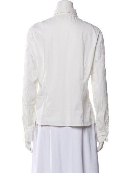Brunello Cucinelli Long Sleeve Button-Up Top
