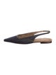 Brunello Cucinelli Denim Slingback Flats