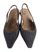 Brunello Cucinelli Denim Slingback Flats