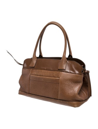 Brunello Cucinelli Leather Shoulder Bag Large
