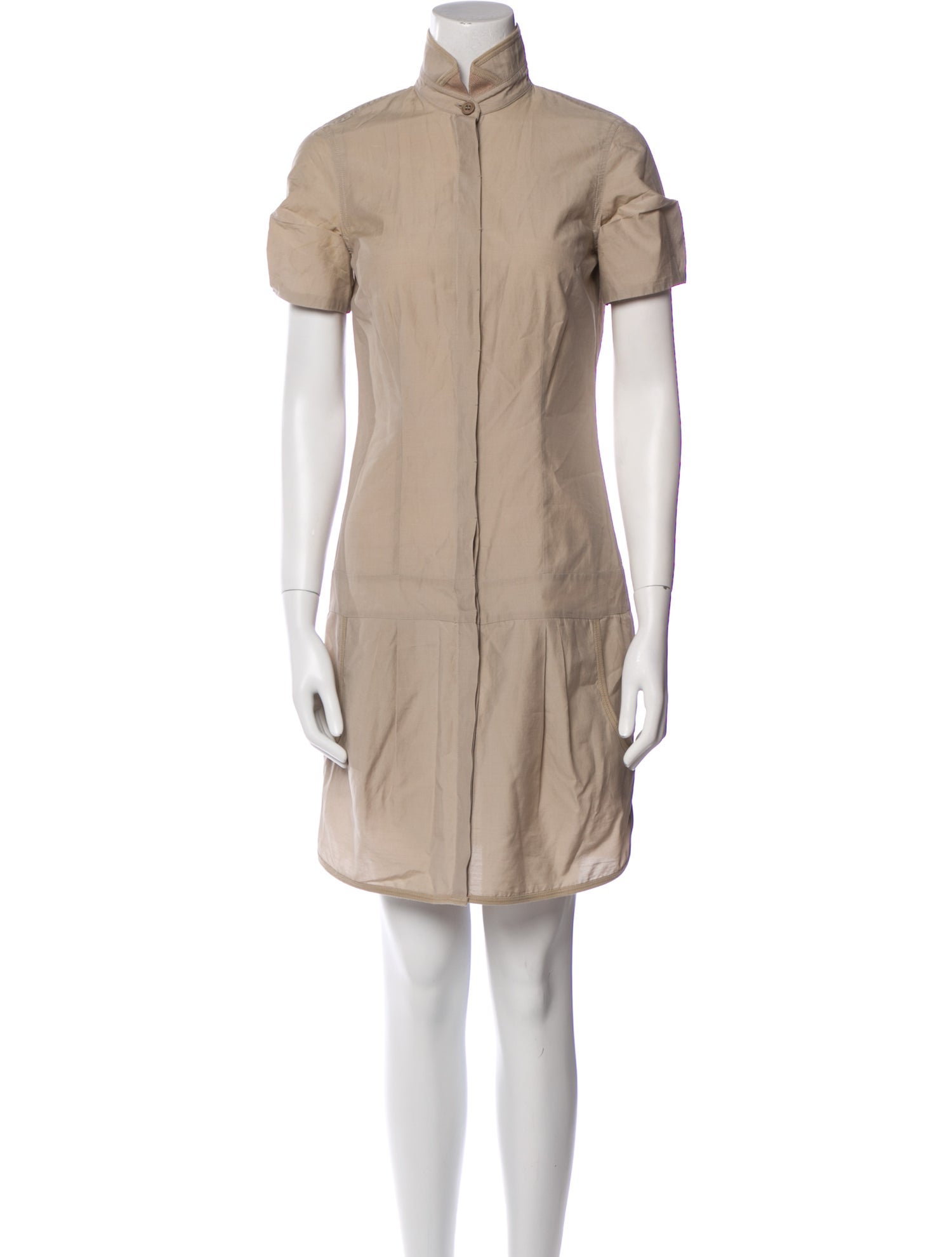 Brunello Cucinelli Mock Neck Mini Dress