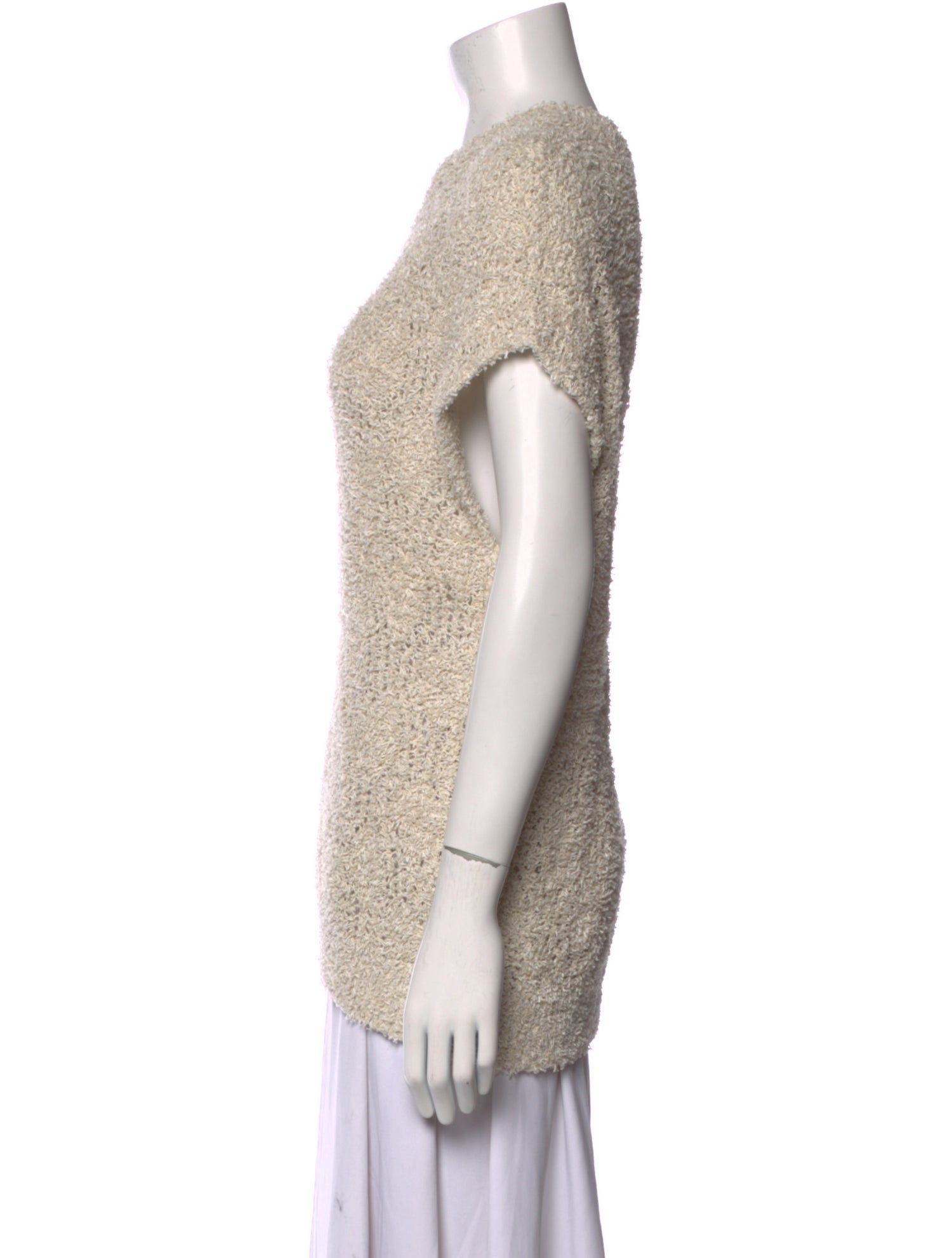 Brunello Cucinelli Bateau Neckline Short Sleeve Sweatshirt