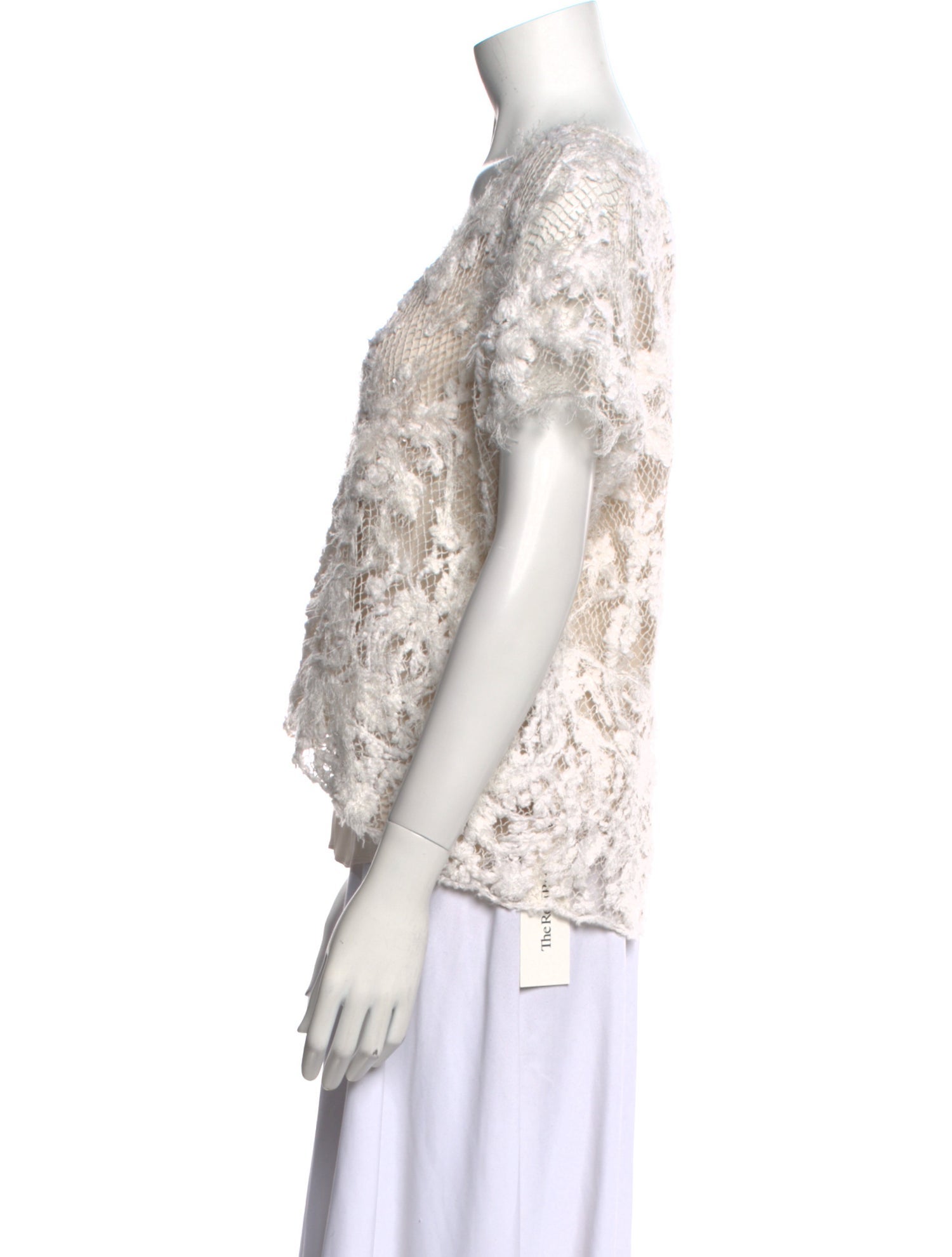 Brunello Cucinelli V-Neck Short Sleeve Blouse