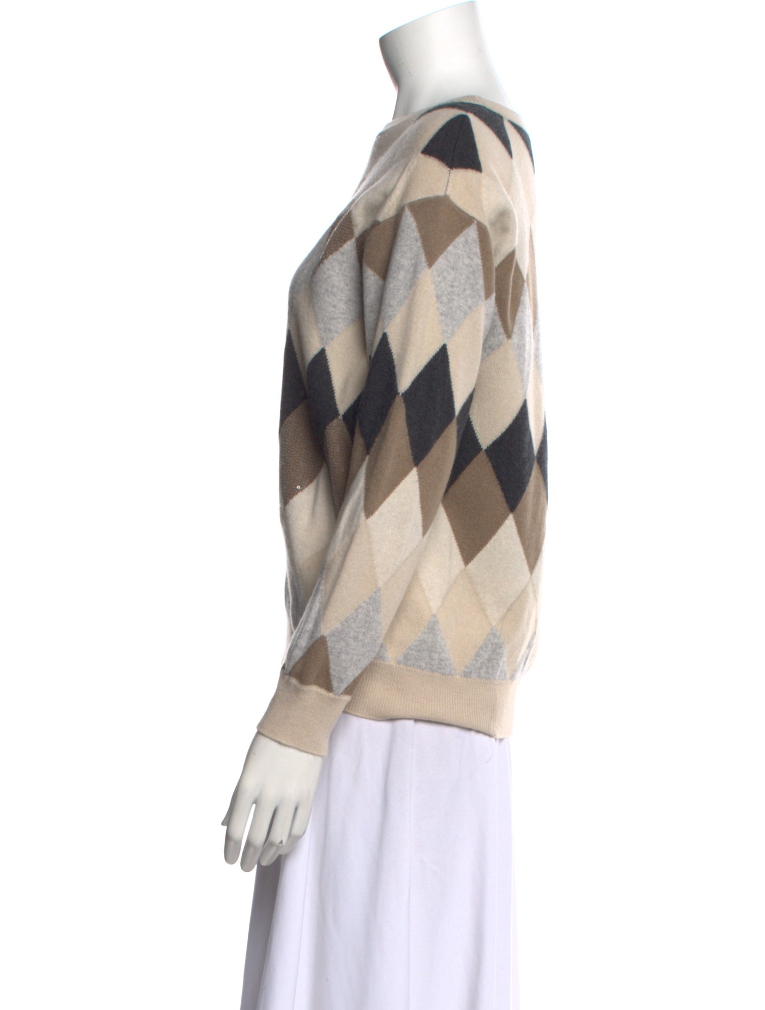 Brunello Cucinelli Virgin Wool Printed Sweater