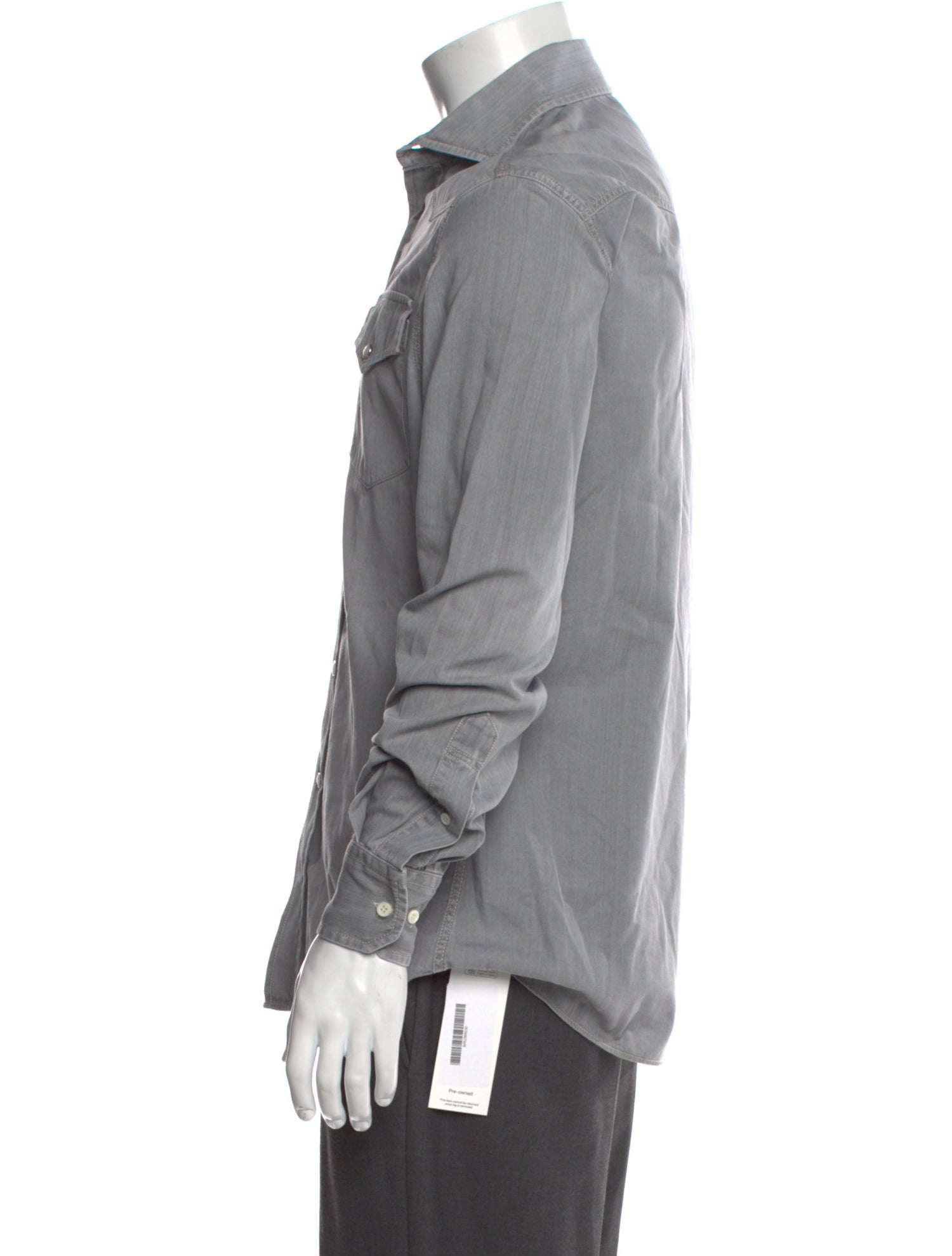 Brunello Cucinelli Long Sleeve Western Shirt