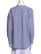 Brunello Cucinelli Striped Long Sleeve Button-Up Top