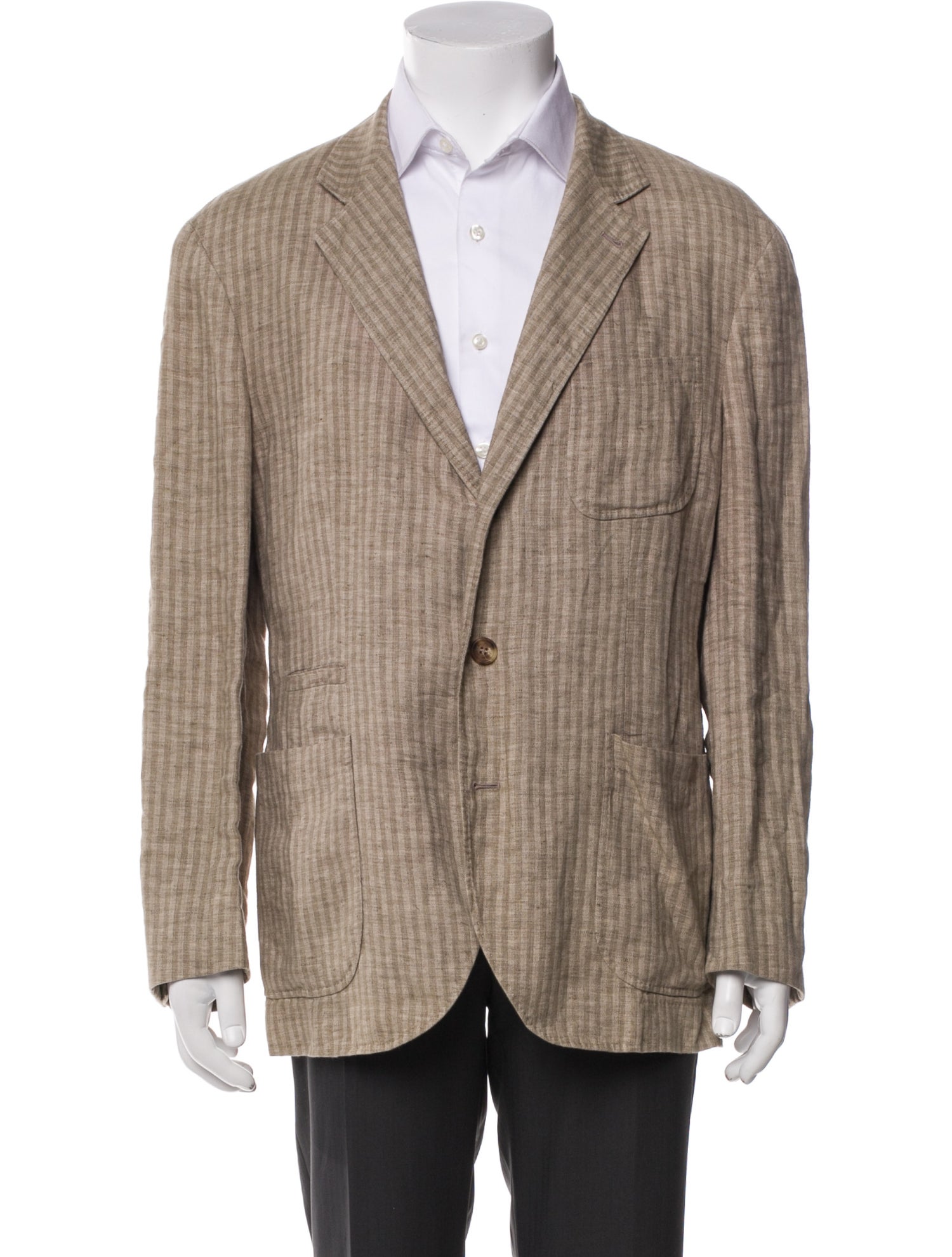 Brunello Cucinelli Linen Striped Blazer