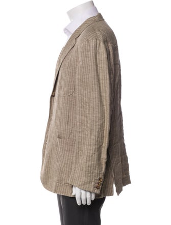 Brunello Cucinelli Linen Striped Blazer