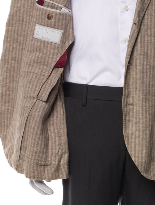 Brunello Cucinelli Linen Striped Blazer