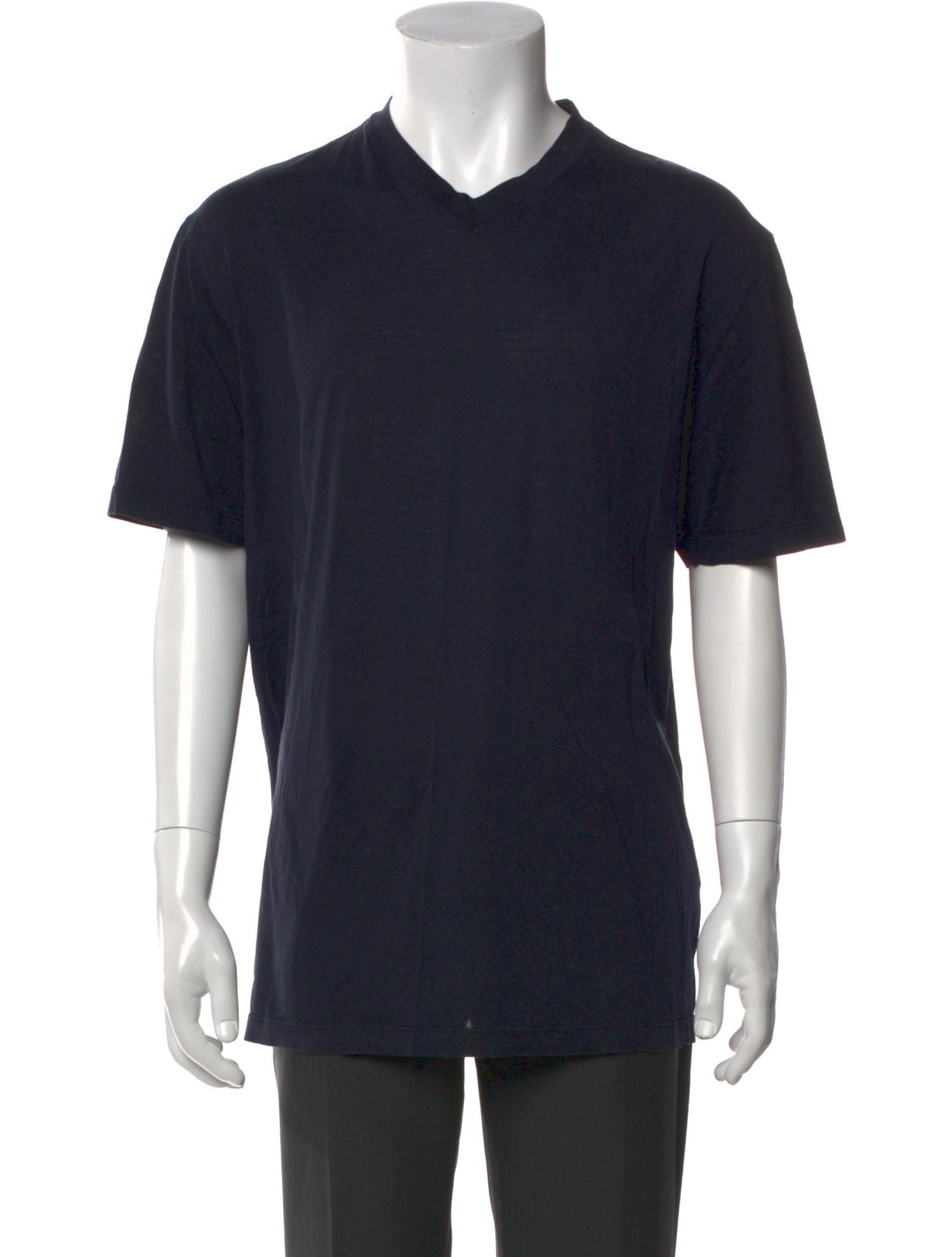 Brunello Cucinelli Silk V-Neck T-Shirt