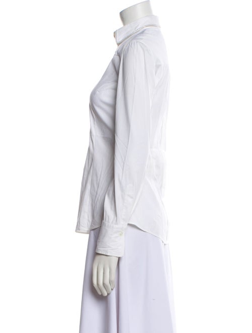 Brunello Cucinelli Long Sleeve Button-Up Top
