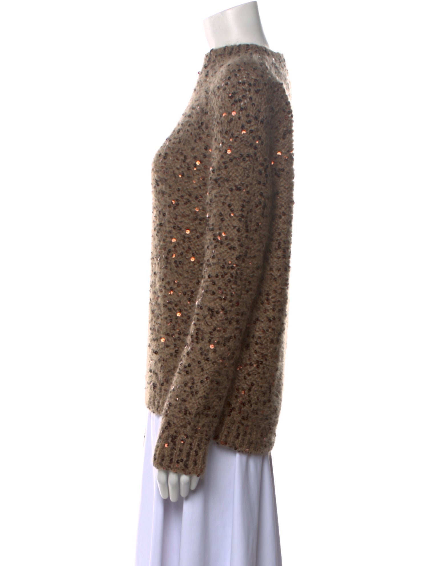 Brunello Cucinelli Mohair Mock Neck Sweater