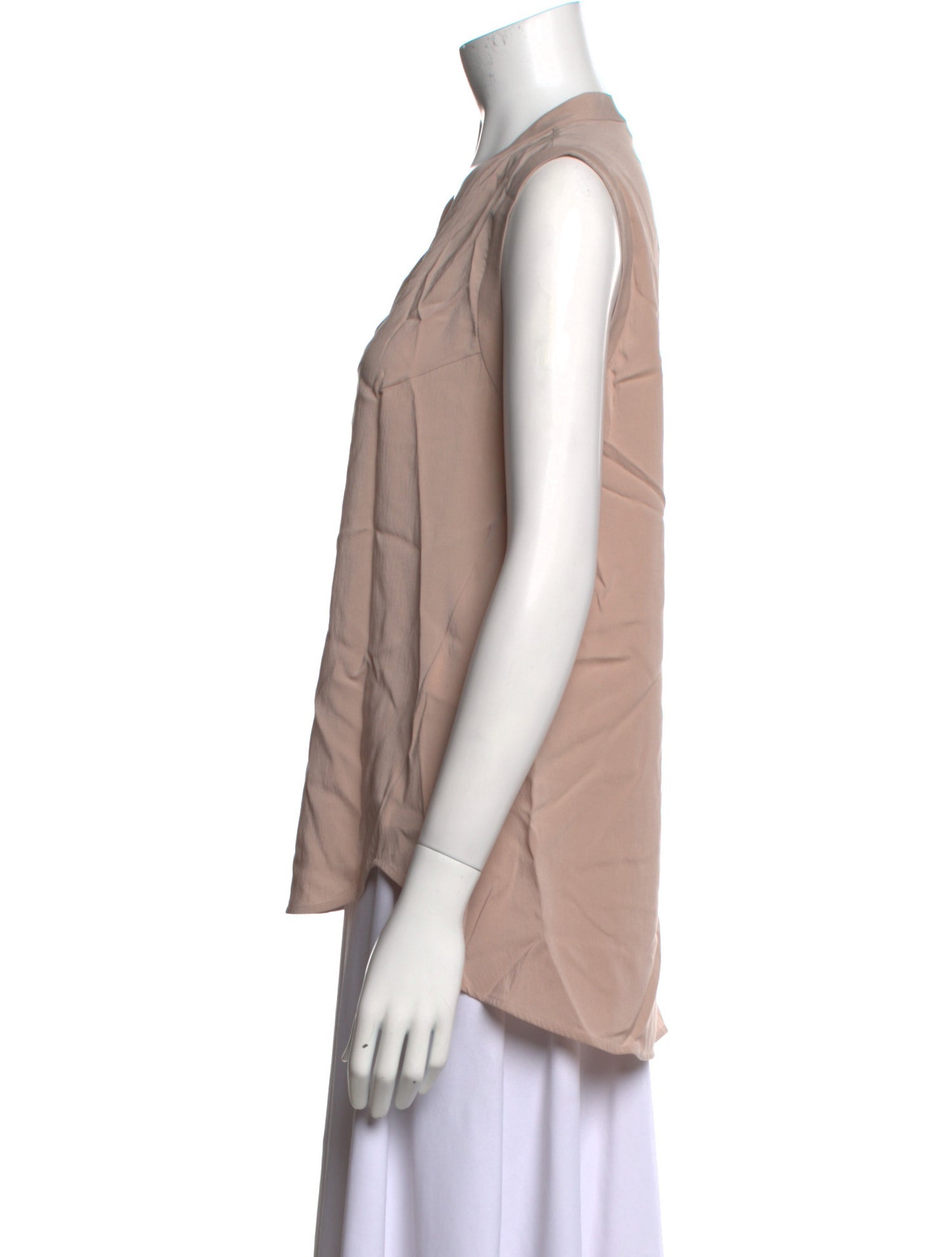 Brunello Cucinelli Silk V-Neck Blouse