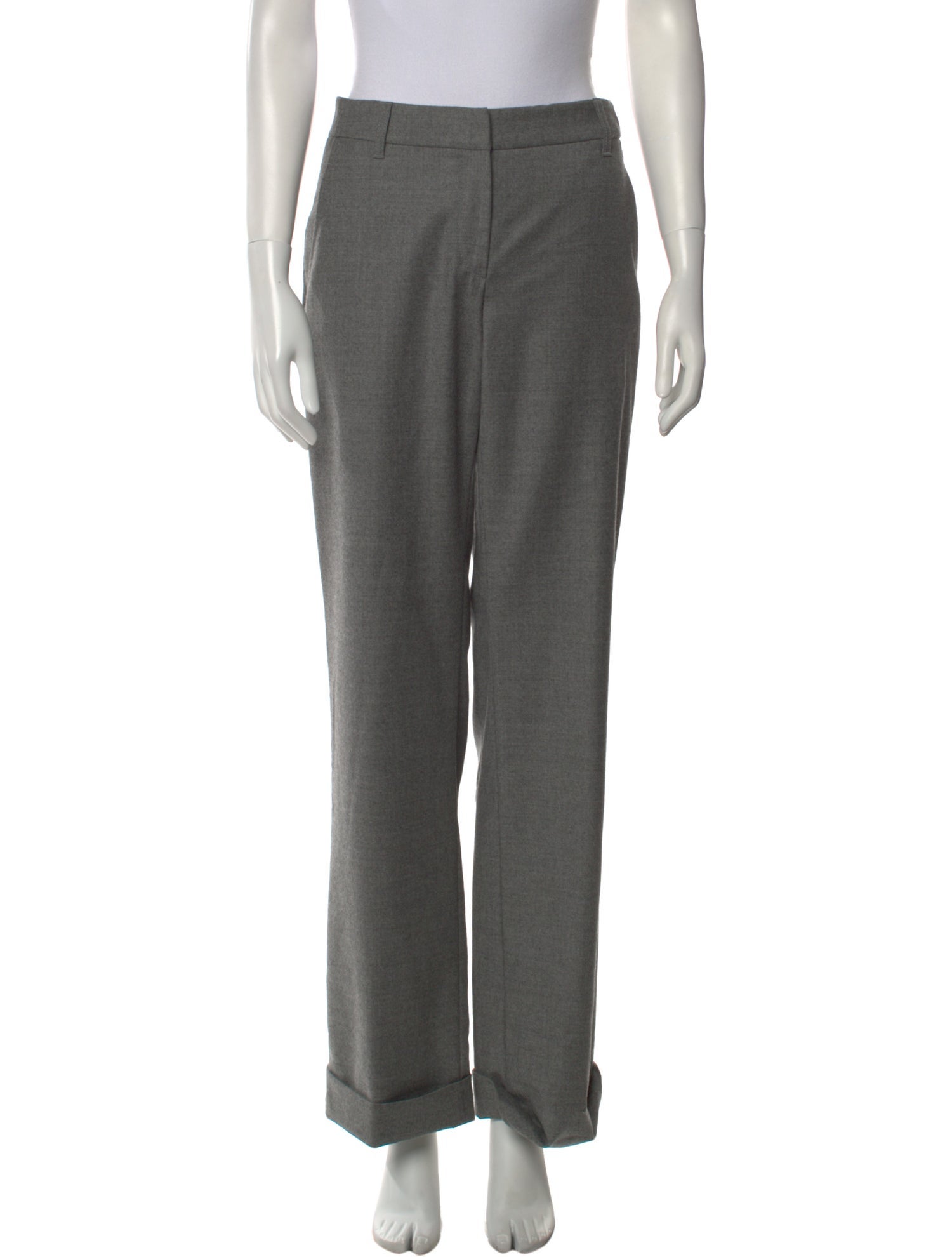 Brunello Cucinelli Virgin Wool Wide Leg Pants