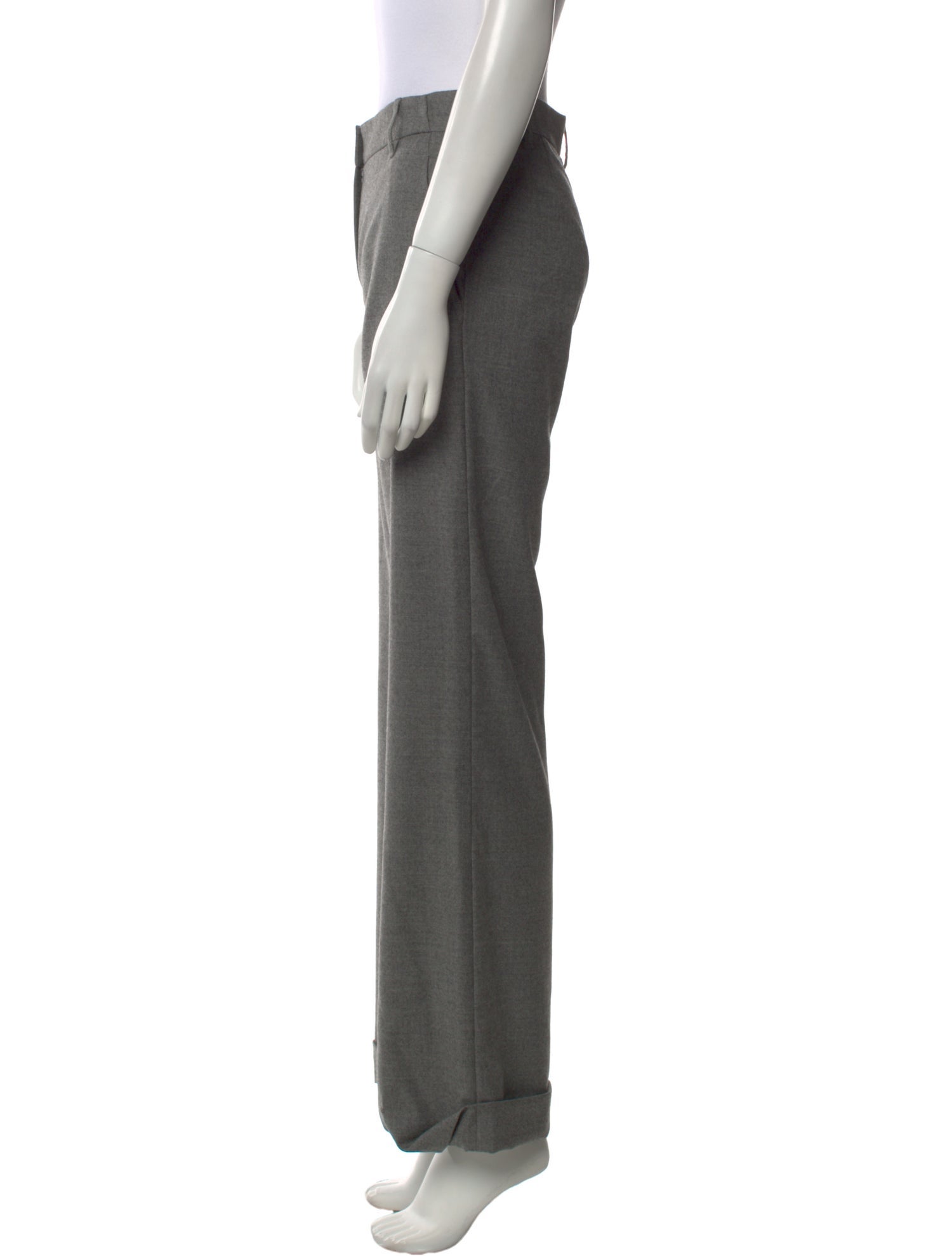 Brunello Cucinelli Virgin Wool Wide Leg Pants