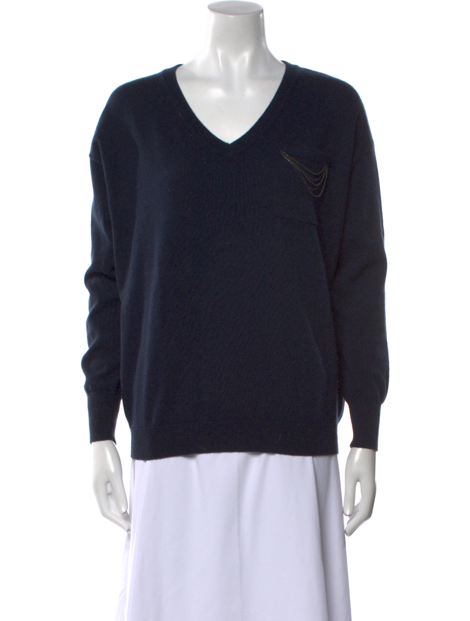 Brunello Cucinelli Cashmere V-Neck Sweater