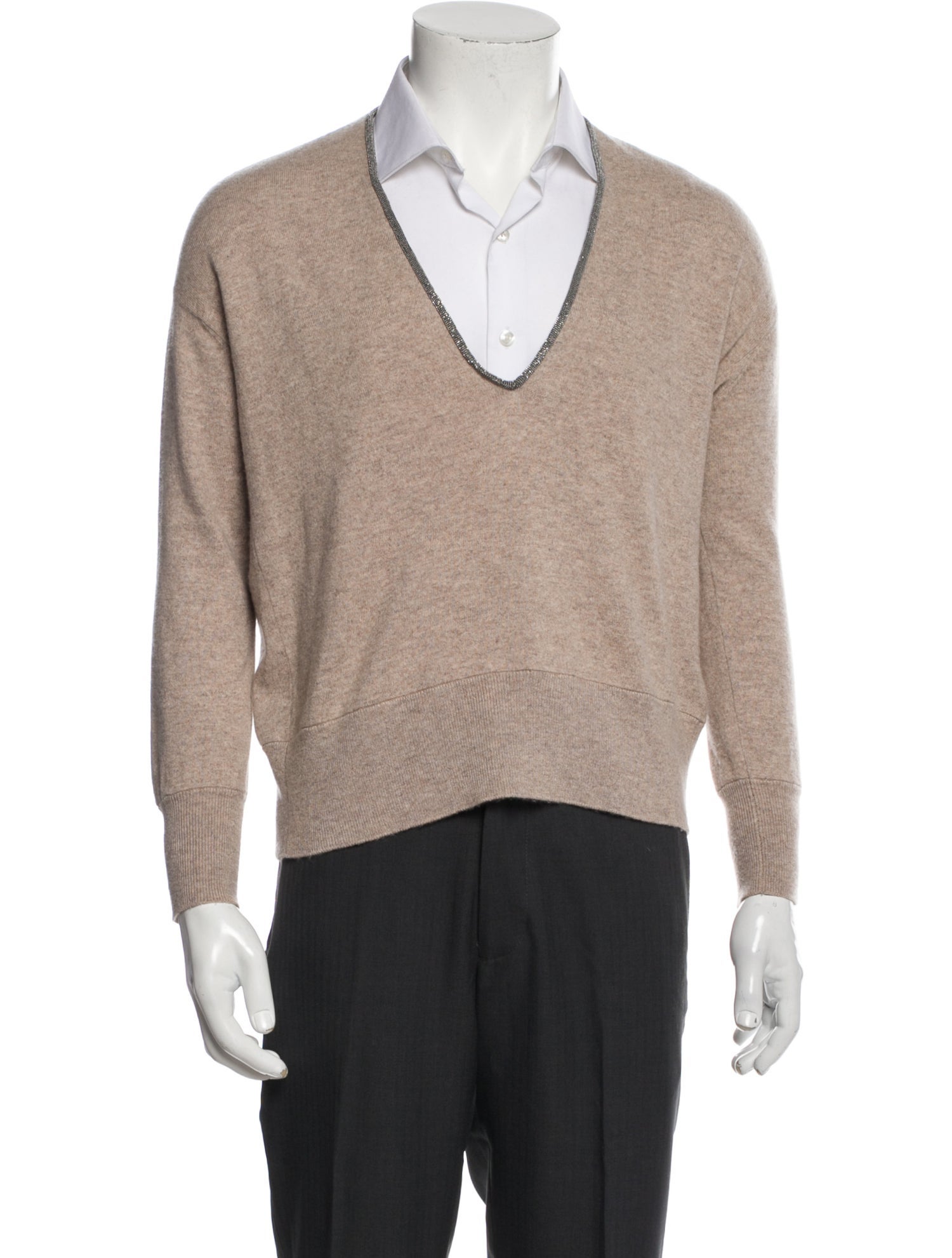 Brunello Cucinelli Cashmere V-Neck Pullover