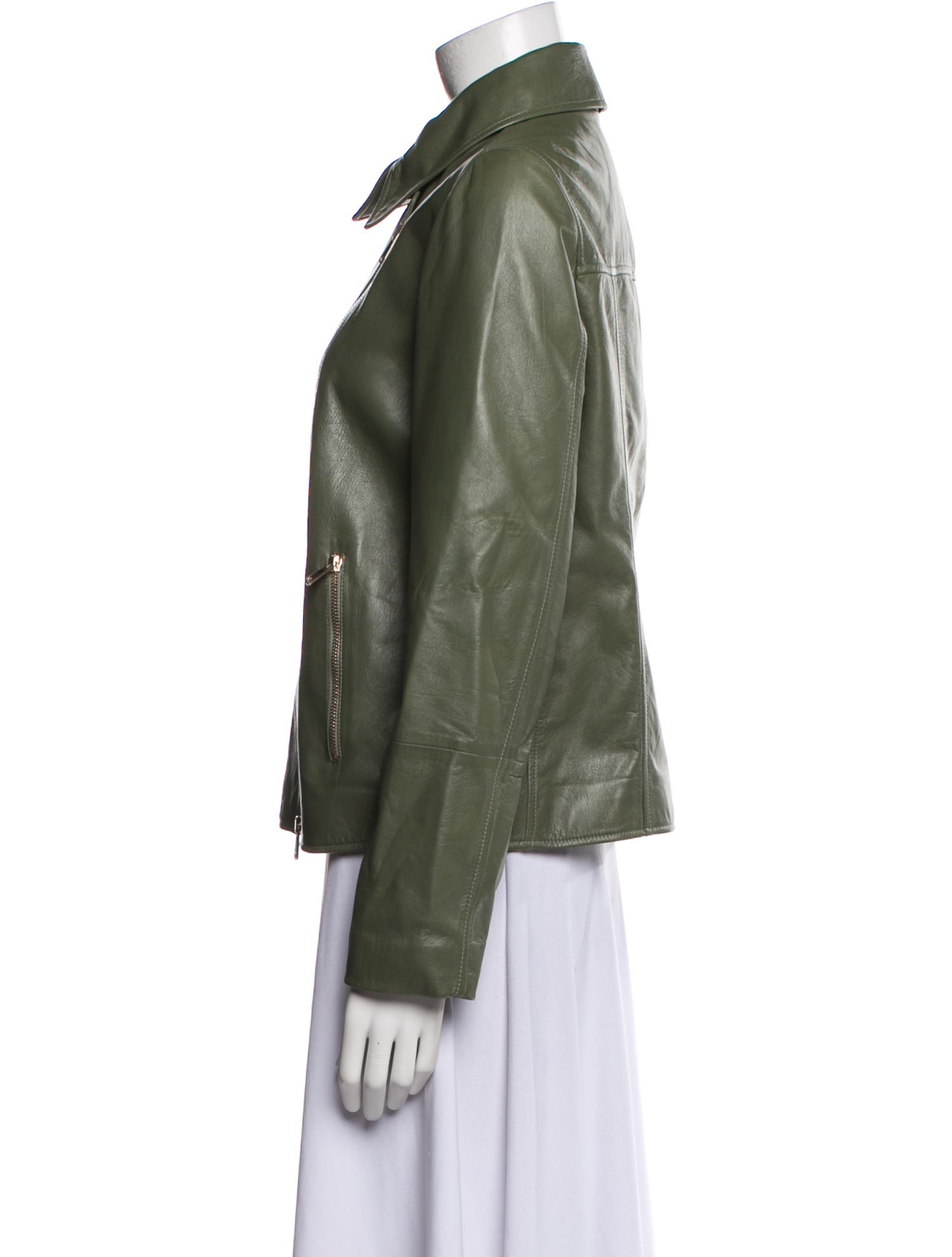 Brunello Cucinelli Leather Biker Jacket