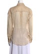 Brunello Cucinelli Long Sleeve Button-Up Top