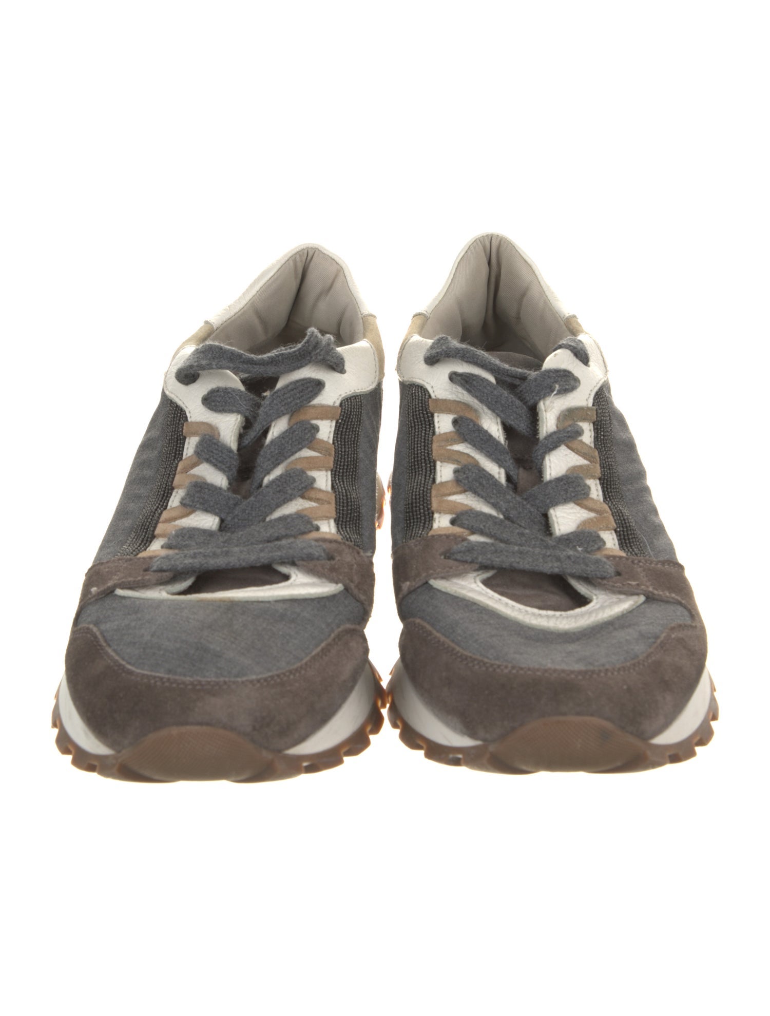 Brunello Cucinelli Monili Beaded Accents Sneakers