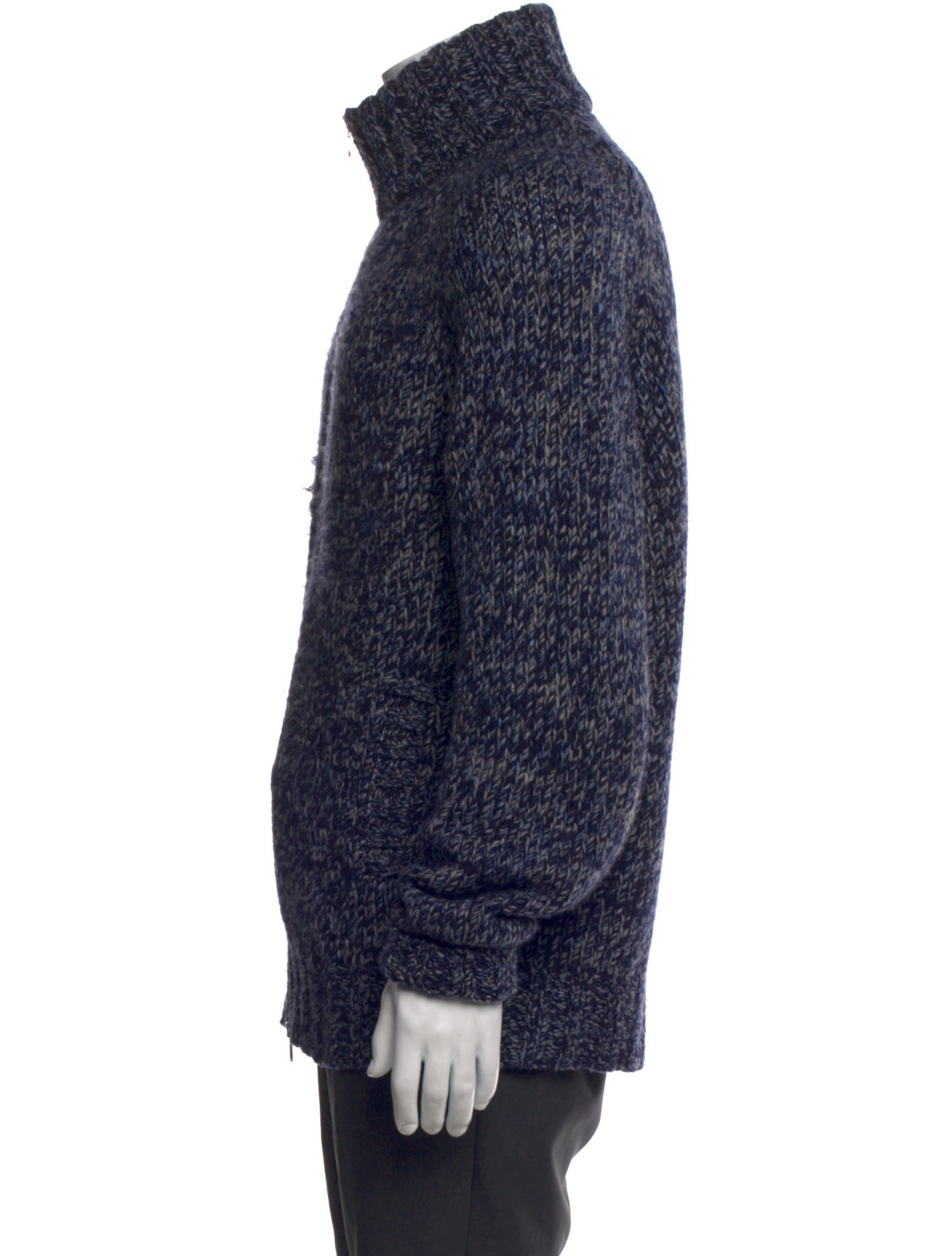 Brunello Cucinelli Virgin Wool Turtleneck Cardigan