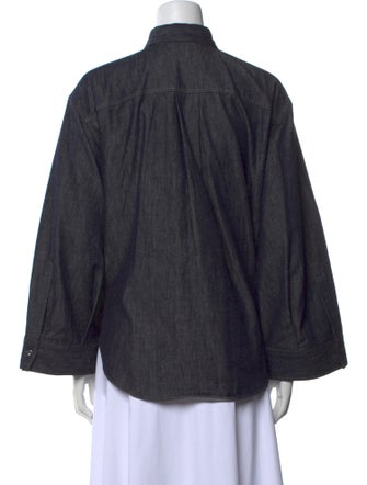 Brunello Cucinelli Long Sleeve Button-Up Top