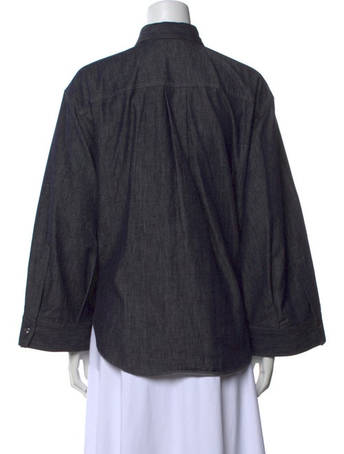 Brunello Cucinelli Long Sleeve Button-Up Top