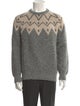 Brunello Cucinelli Virgin Wool Graphic Print Pullover