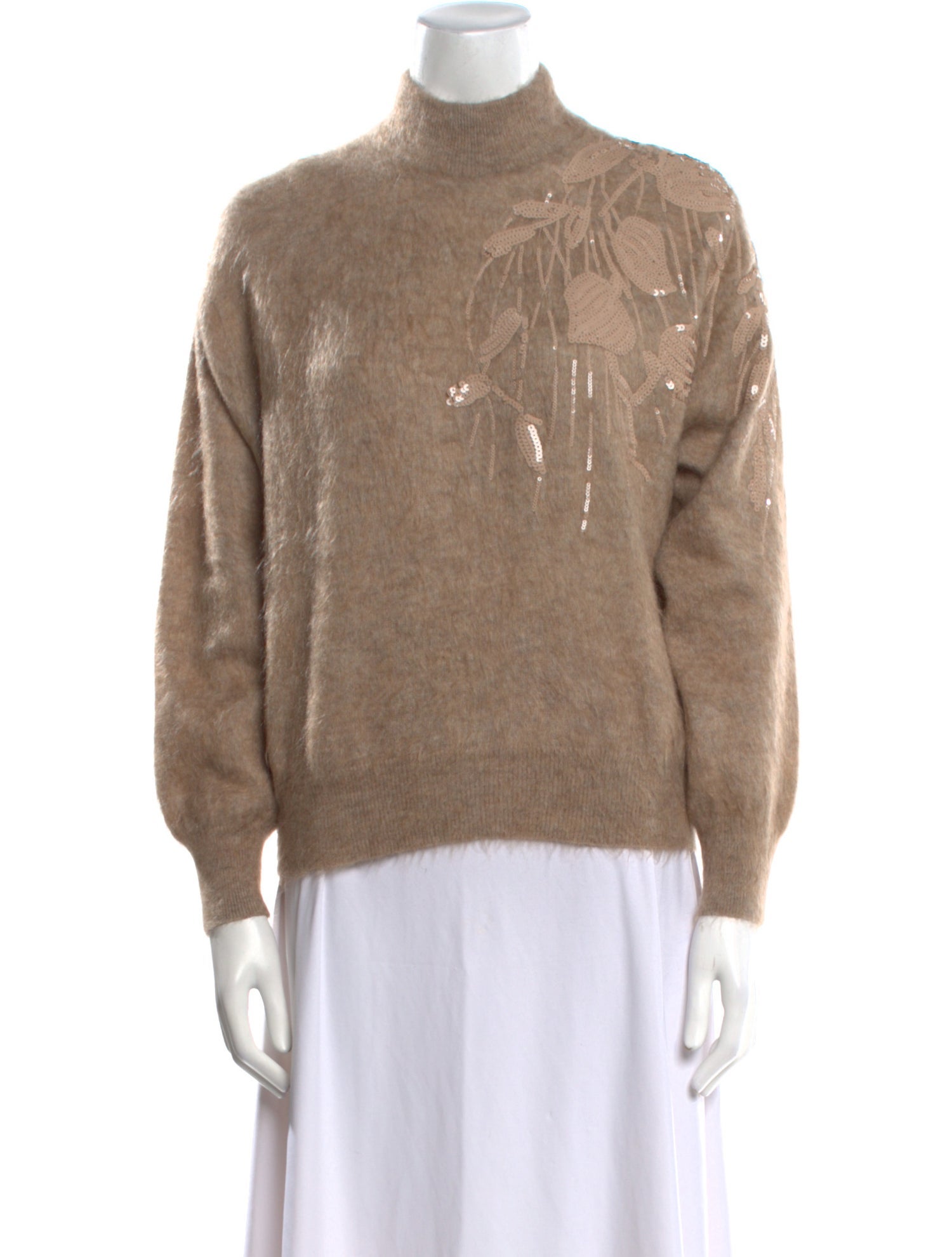 Brunello Cucinelli Mohair Turtleneck Sweater w/ Tags