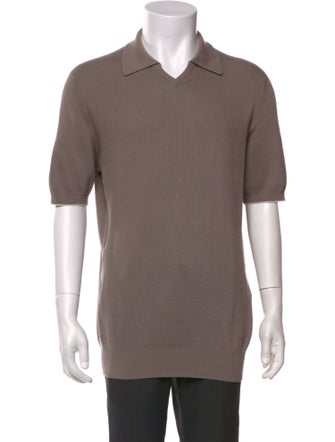 Brunello Cucinelli Collar Short Sleeve Polo Sweater