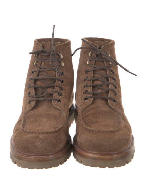 Brunello Cucinelli Suede Lace-Up Boots