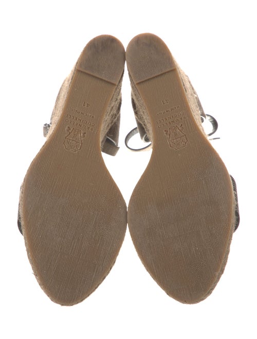 Brunello Cucinelli Monili Suede Espadrilles