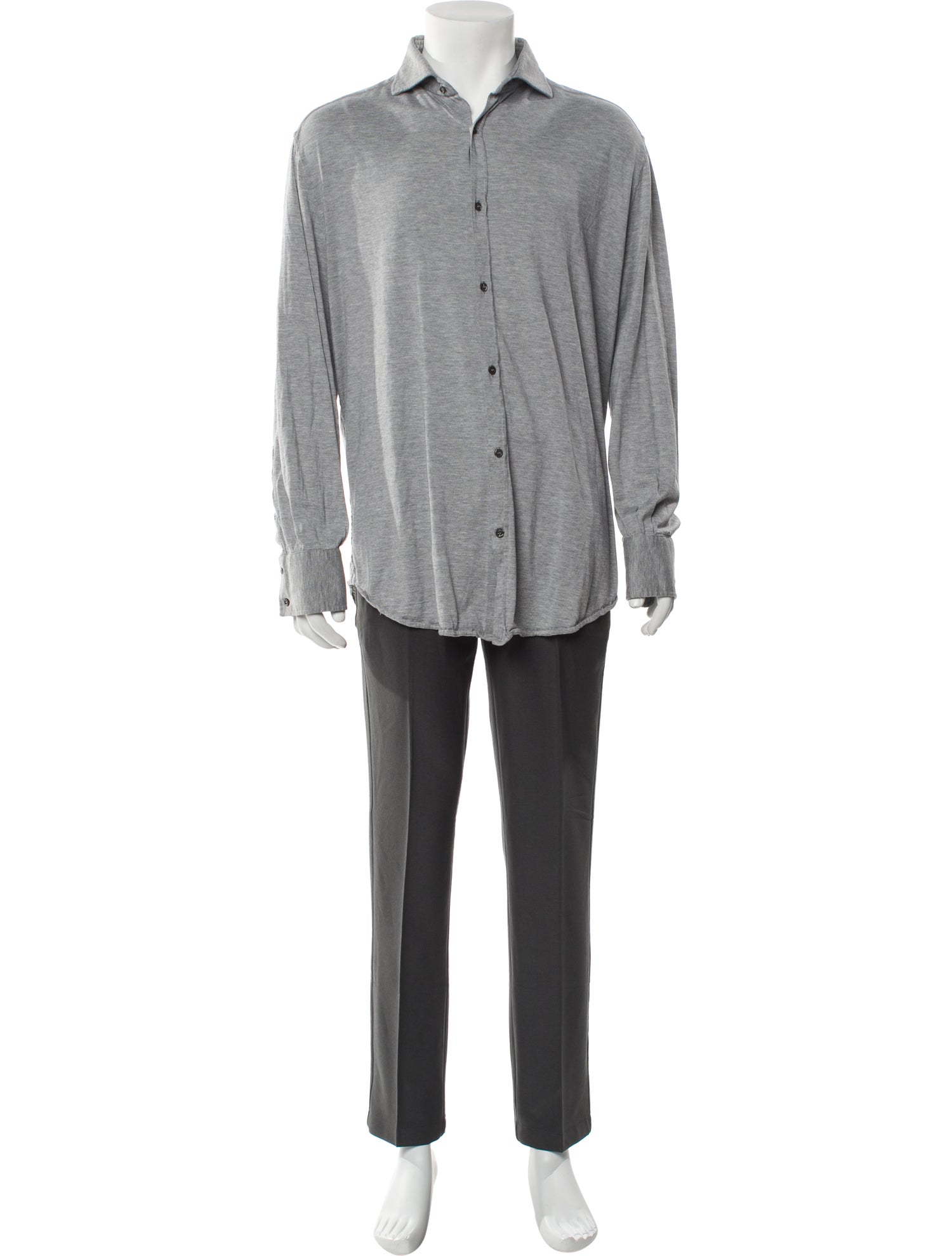 Brunello Cucinelli Silk Long Sleeve Dress Shirt