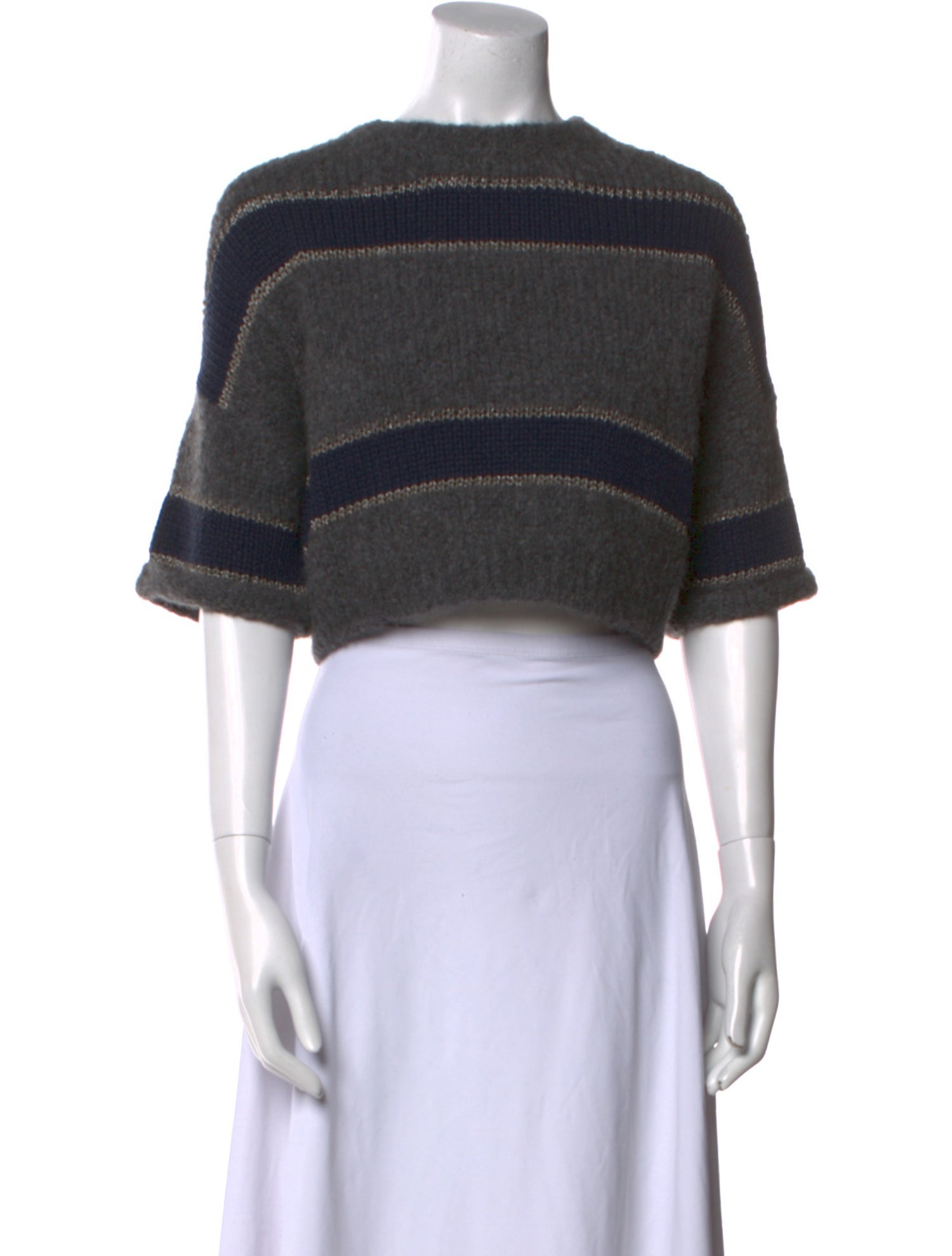 Brunello Cucinelli Alpaca Striped Sweater