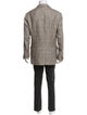 Brunello Cucinelli Linen Houndstooth Print Blazer
