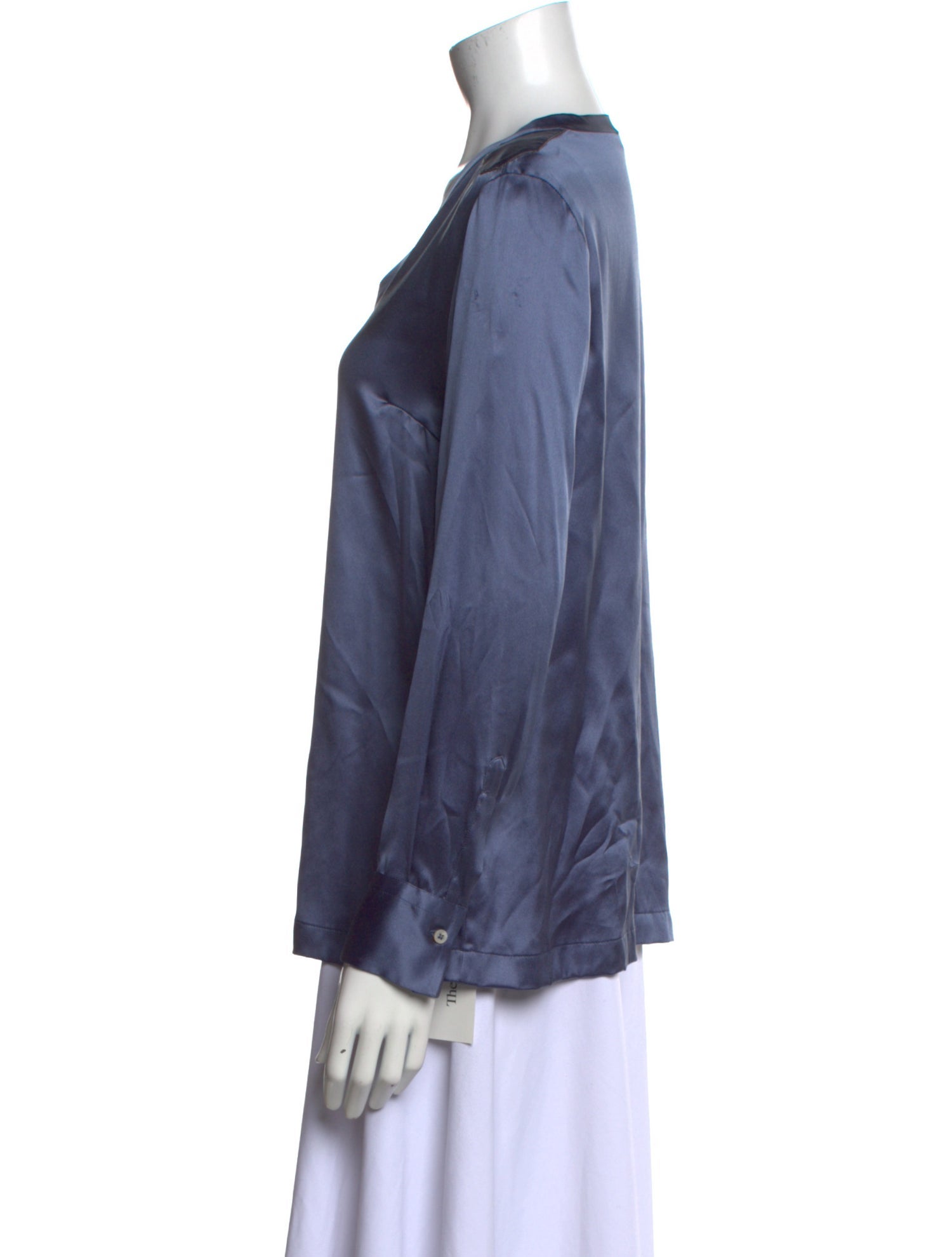 Brunello Cucinelli Silk V-Neck Blouse