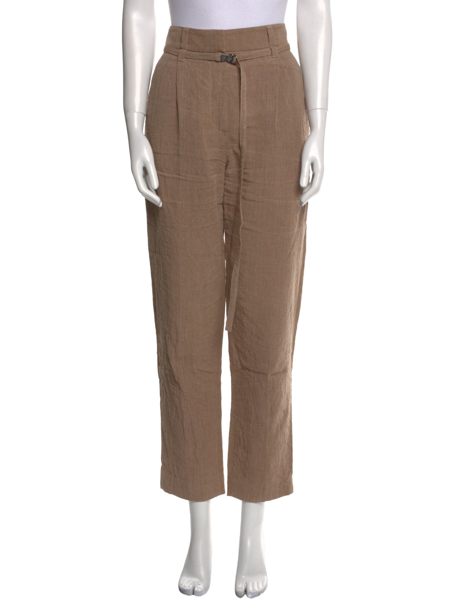 Brunello Cucinelli Linen Straight Leg Pants