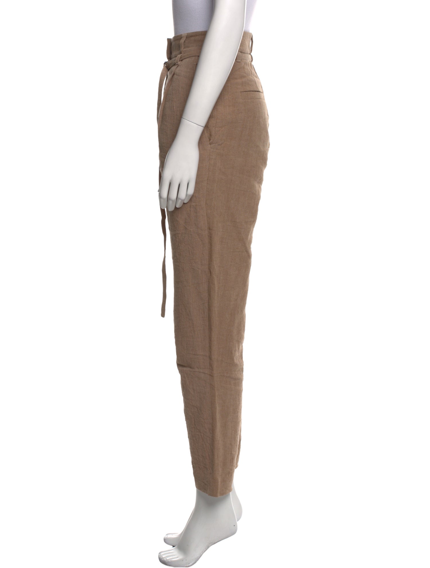 Brunello Cucinelli Linen Straight Leg Pants