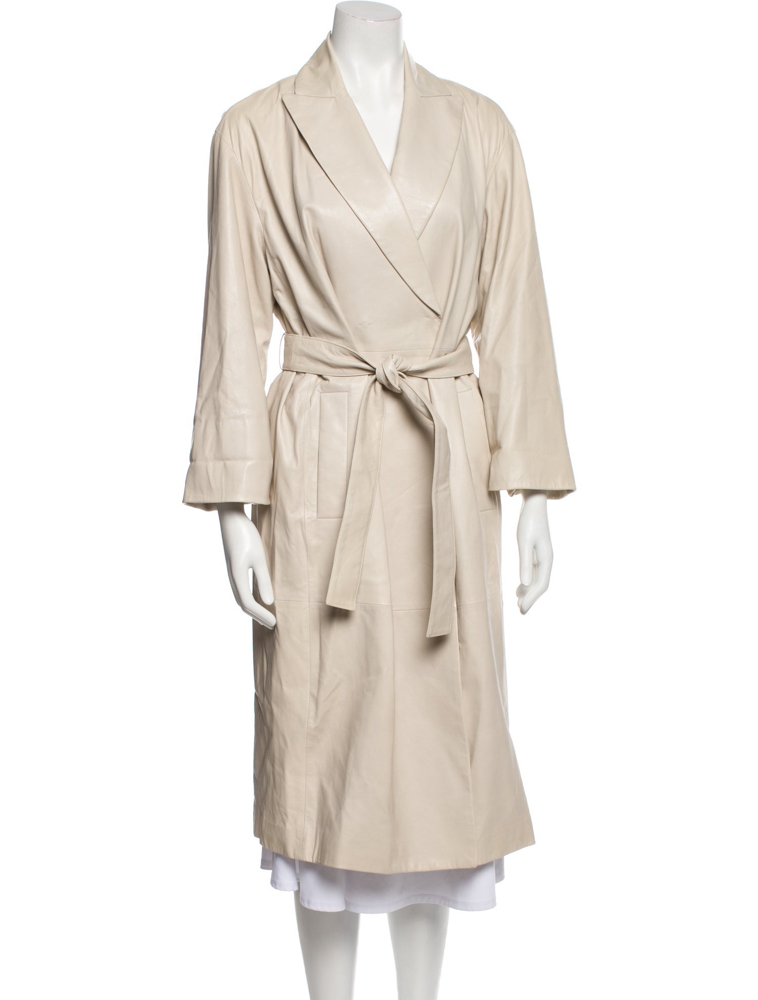 Brunello Cucinelli Leather Trench Coat