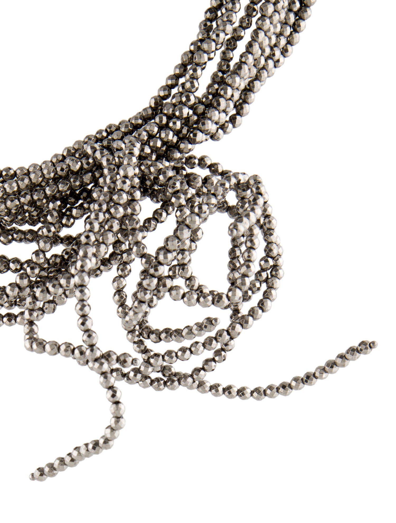 Brunello Cucinelli Leather Monili Beaded Choker Necklace