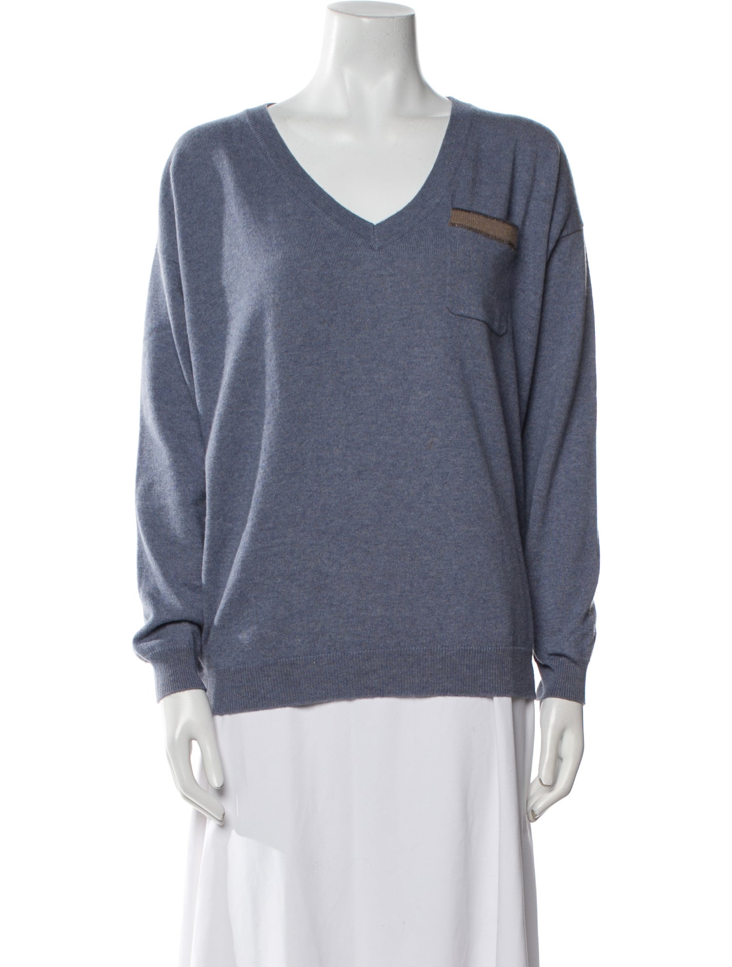 Brunello Cucinelli Cashmere V-Neck Sweater